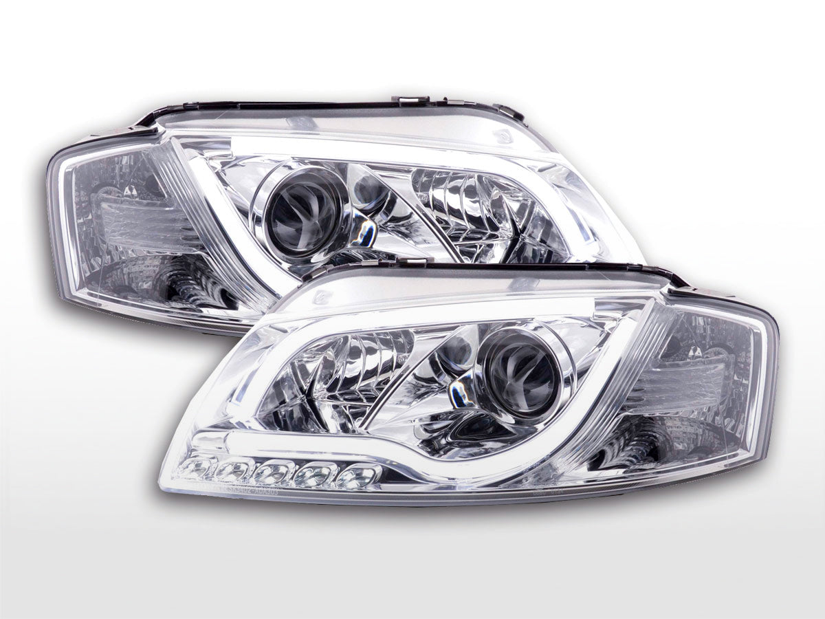 Scheinwerfer Set Daylight LED Tagfahrlicht Audi A3 Typ 8P/8PA 03-08 chrom Scheinwerfer Set Daylight LED Tagfahrlicht Audi A3 Typ 8P/8PA 03-08 chrom